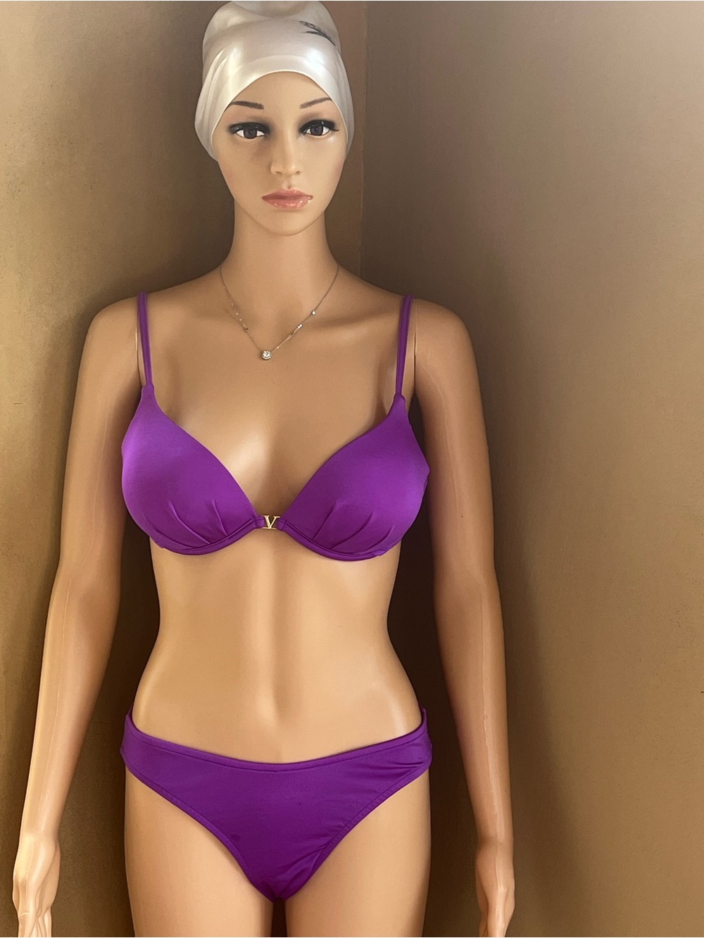 3 Piece Purple Bikini Set - Women's Swim - Picture 8 of 14